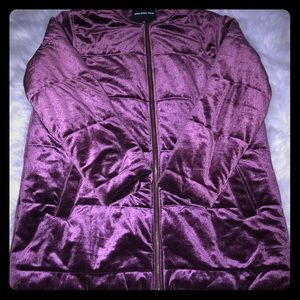 💜 PURPLE VELVET OVERSIZED COAT 💜